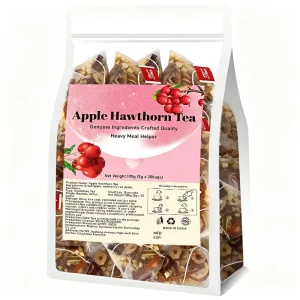 Natural Apple Hawthorn Fruit Tea Bags Caffeine Free Refreshingly Tart & Sweet Perfect for Afternoon Tea OEM