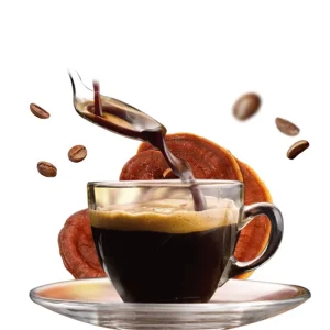Natural Black Instant Mushroom Coffee 20 Bags Per Box Coffee Powder