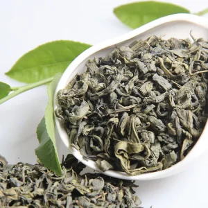 Natural Chun Mee Green Tea Refined Chinese Slimming Tea in Box and Bag Gift Packaging