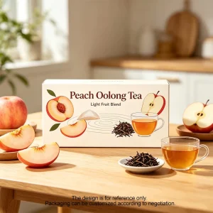 Natural Dried Fruit Tea Mix With Oolong Tea Dried Peach and Dried Apple Bulk Packaging Factory Direct Supply