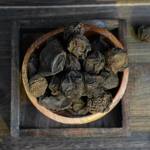 Natural Dried Mume Fruit Ginseng Smoked Clean Dried Black Plum Raw Material 1KG for Beverage Soup Bulk Supply