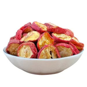 Natural Flavor Dried Hawthorn Fruit Slices Sweet Taste Herbal Tea Ingredient Vietnam FD Drying Process Water Vacuum Pack