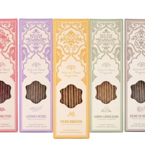 Natural Floral Handcrafted Incense Sticks Plant Extract Flameless Long Lasting Scent Bedroom Bathroom Living Room Air Freshener