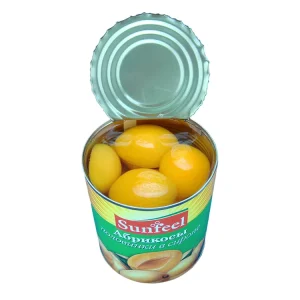 Natural Fresh Canned Fruit Can Apricot in Light Syrup Half Cut 410g 820g