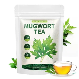 Natural Fresh Mugwort Leaf Health Flavored Tea Private Label Blended Herbal Dietary Supplement in Teabag