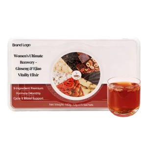 Natural Ginseng Brown Sugar Ginger Tea Jujube 12g*15 Cups (180g) Tea Bags Traditional Herbal Essence Sugar Free