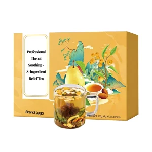 Natural Monk Fruit Snow Pear Tea Soothing Comfort 72g Bag 6g*12 Herbal Infusion Premium Sugar Free Caffeine Free