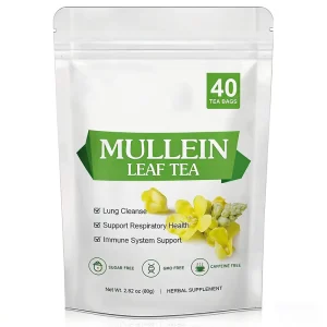 Natural Mullein Leaf Tea Economy Family Pack Caffeine Free Herbal Tea Gentle Soothing Long Term Daily Wellness OEM