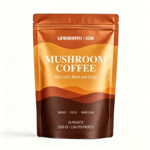 Natural Mushroom Coffee Mix with Reishi Chaga Cordyceps OEM Supplier