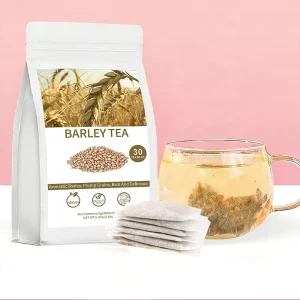 Natural Roasted Barley Tea Bags Caffeine-Free Vegan Friendly Herbal Tea 30 Pack Daily Drink