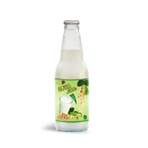 Natural Soya Milk Suppliers in Glass Bottle 300ml OEM ODM