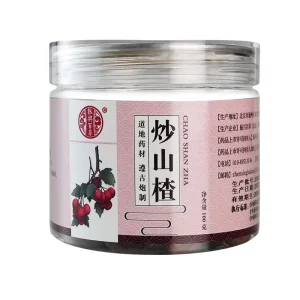 Natural Stir Fried Hawthorn Slices for Tea and Culinary Use 200g Bottle Packed