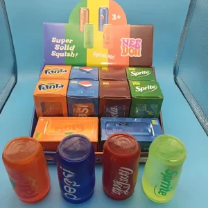 NeeDoh Maltose Squishy Toy Soft Drink Can Squeeze Pepsi Sprite Cola Fanta Sensory Fidget Stress Relief Gift Kids Adults