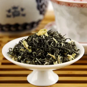 New Blooming Tea Sichuan Jasmine Silver Needle Piao Xue Super Grade Strong Aroma Qingcheng Piao Xue Bulk Loose Leaf 500g