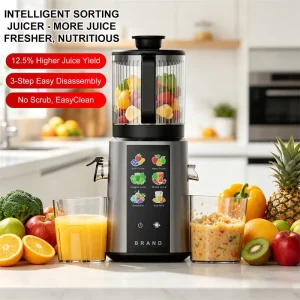 New Model Pulp Separating Fully Automatic Juice Extractor Fruit Vegetable Home Restaurant Use Large Mouth Fresh Pressed NFC