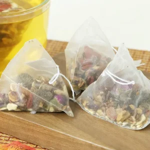 No Additives Natural Organic Fruit Herbal Tea Bags Healthy Triangle Zaoc Rosa Roxburghii Lemon Tea in Bulk Sachets Box Packaging