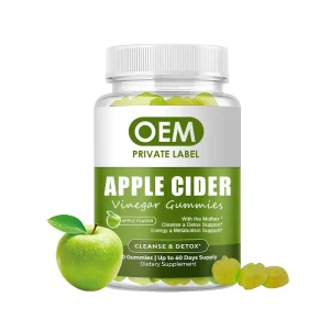 OEM Apple Cider Vinegar Gummies Keto ACV Gummies with Vitamins Pomegranate Iodine Folate Vitamin B6 Vitamin B12 Supplement