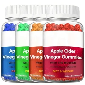 OEM Bear Candy Cider Vinegar Gummies With The Mother Private Label Fruity Flavor 60 Per Bottle 2 Year Shelf Life