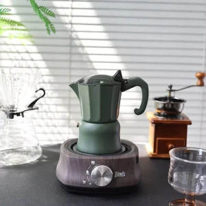 OEM Classic Premium Italian Mocha Maker 1 3 6 Cups Aluminum Espresso Moka Pot Coffee Maker with Lid Eco friendly CE Certified