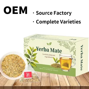 OEM Custom Private Label Yerba Mate Tea Natural Energy Support Herbal Tea Rich Energy Flavored Tea for Focus Weight Management