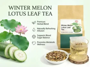 OEM Customizable Organic Winter Melon Lotus Leaf Slimming Tea Bags Bulk Packaging Box Bottle Daily Brewing Partner for Fat Loss