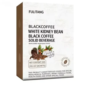 OEM Customizable White Kidney Bean Black Coffee Selected Coffee Beans Instant Black Coffee Individual Packaging Brand