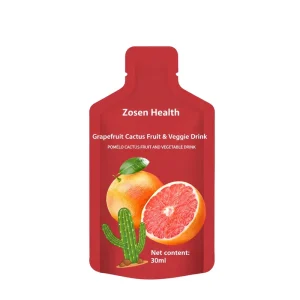 OEM Grapefruit Cactus Fruit & Veggie Drink 30ml Box Plant Based Enzyme Probiotic Concentrate for Digestive Health