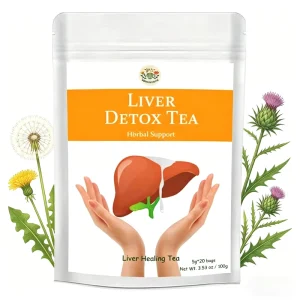 OEM Herbal Liver Cleansing Tea Provides Antioxidant Protection Supports Natural Liver Detoxification