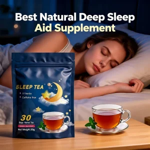 OEM Herbal Sleep Tea Caffeine Free Nighttime Relaxation Stress Anxiety Relief Deep Sleep Support 30 Tea Bags HACCP ISO HALAL Tea