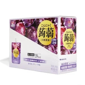 OEM Konjac Jelly Drink Grape Flavor 130g Healthy Delicious Konjak 0 Cal Low Fat Jelly