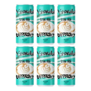 OEM Latte 280ML Instant Coffee Low Fat HALAL Certified Gift Packaging Ready to Drink Aluminum Can