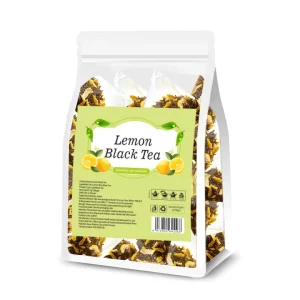 OEM Lemon Black Tea Skin Care Health Digestion Premium Lemon Ginger Flavor Tea All Natural Ingredients