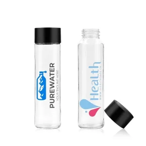 OEM Logo Customized Voss Glass Drinking Bottles with Screw Cap 250ml 300ml 350ml 400ml 500ml 750ml 800ml Sizes Available