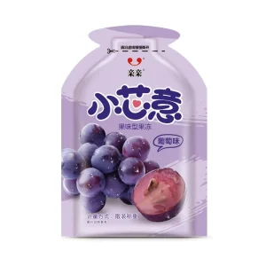 OEM Low Calorie Grape Flavor Jelly Food Manufacturer in Bags