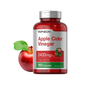 OEM Manufacturer Apple Cider Vinegar Capsules 2400mg Per Serving Non GMO Gluten Free Digestive Support Weight Management