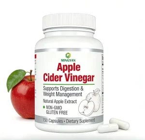 OEM ODM Apple Cider Vinegar Capsules Mother Adult Appetite Control Weight Loss Belly Fat Loss Metabolism Booster Organic Vegan