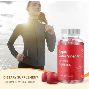 OEM ODM Apple Cider Vinegar Gummies Gut Health Anti Fatigue Gummy Candy Adult ACV Candy Gummy Fiber