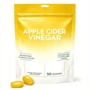 OEM ODM Apple Cider Vinegar Gummies Sugar Free Weight Loss 60 Gummies
