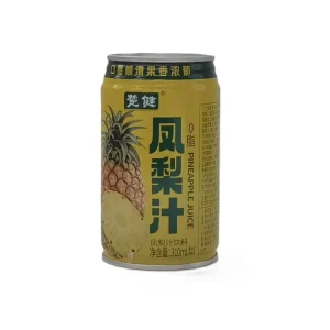OEM ODM Beverage Factory 100% Fruit Juice Concentrate Bottle 310mL Pineapple Juice Beverage Fresh-Squeezed Sterilized Ready