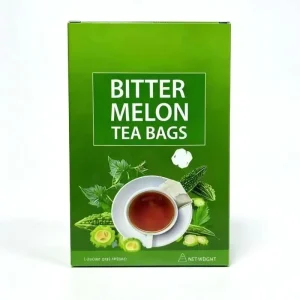OEM ODM Bitter Melon Herbal Tea GMP Halal 20 Bags 40g Caffeine Free Hot Cold Brew
