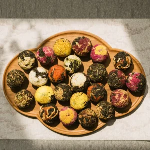 OEM ODM Customizable Jasmin Lily Compressed Blended Flavored Dragon Ball Gift Blooming Flower Tea