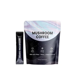 OEM ODM Factory Food Supplements Low Stimulation Mushroom Coffee Powders for Adult Balanced Energy and Calm Morning Routine