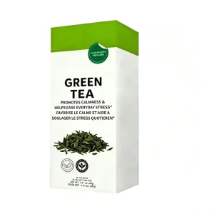 OEM ODM Green Tea Bags GMP Halal HACCP 20 Count 40g Hot Cold Brew Naturally Caffeinated with Fresh Aroma