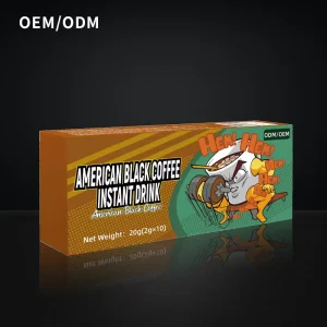 OEM ODM Instant Black Coffee Powder Pure Americano Style Coffee Drink