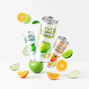 OEM ODM Leading Beverage Manufacturer Soda Water Sparkling No Added Sugar Mango Apple Fruit Mix Juice Carbonated Drinks