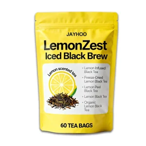 OEM ODM Natural Lemon Black Tea Lemon Peel Blended with Keemun Black Tea Black Tea No Artificial Scents