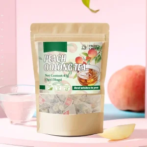 OEM ODM Natural Sugar Free Fruit Tea Fruit Infused Oolong Tea Bags Refreshing Peach Oolong Tea for Hot Cold Brewing