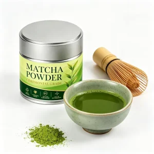 OEM ODM OBM EU&NOP Organic Free Sample Private Label Ceremonial Grade Matcha Green Tea Extract Instant Tea Powder Tea Tin 30g