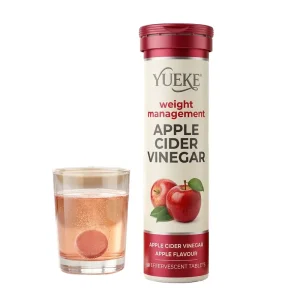 OEM ODM Organic Apple Cider Vinegar ACV Effervescent Tablets for Weight Management Detox and Adult Slimming Support