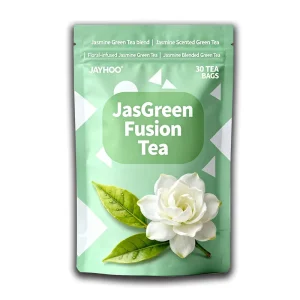OEM ODM Premium Jasmine Green Tea Blended with Dried Jasmine Flowers Loose Tea in Box Packaging No Additives